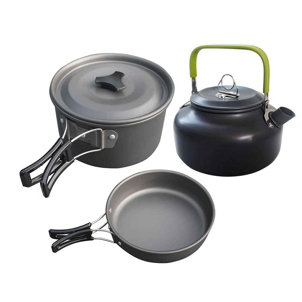 Elevate Your Outdoor Experience with the Cookware Combination Teapot Set Meal